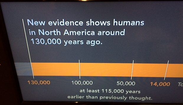 Evidence of Homo in N. America 130,000 year ago