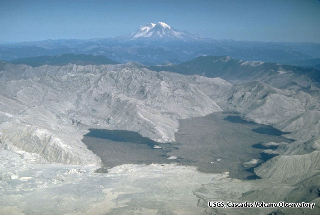 Spirit Lake after Mt. St. Helen's Eruption